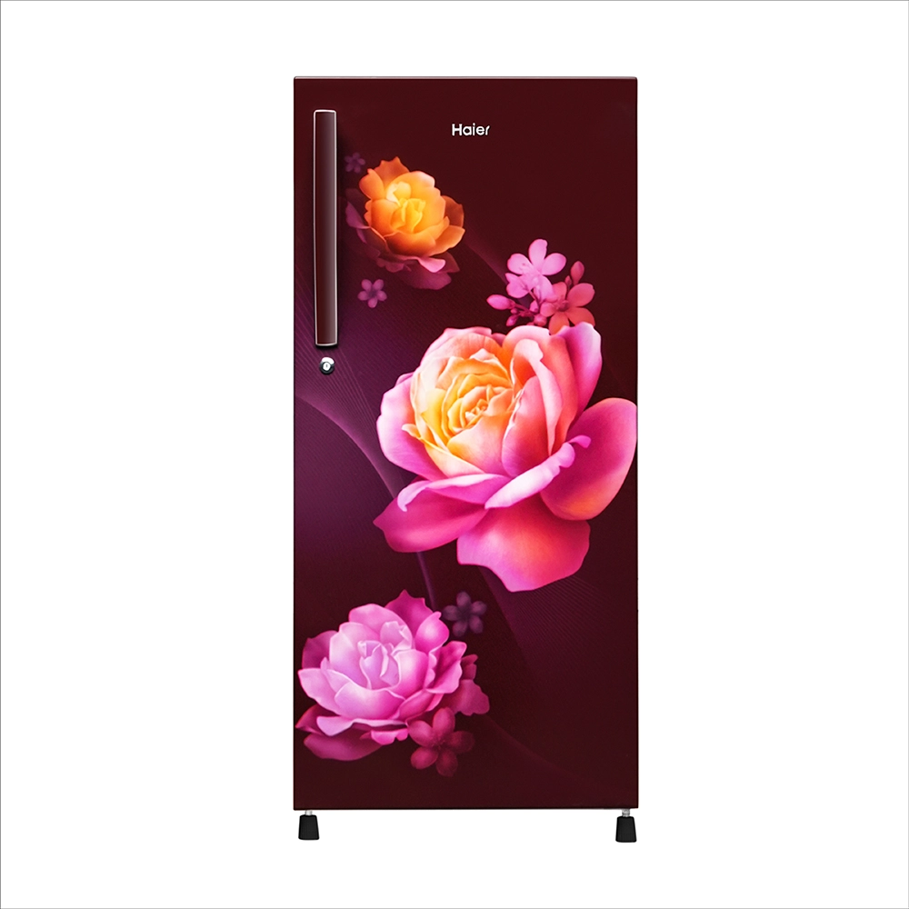 Haier 190L 2 Star Red Noisettes Single Door Refrigerator